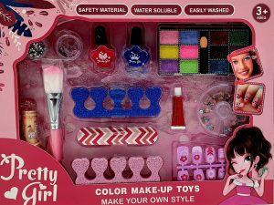 Kit De Maquillaje Infantil Con Sombras Y Esmaltes
