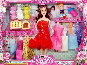 Muñeca Con Vestidos Y Accesorios