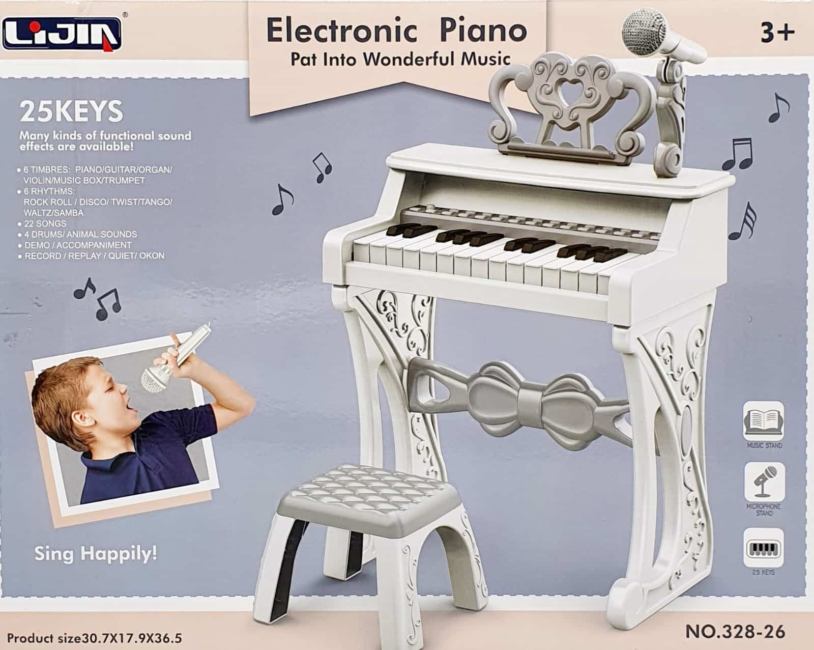 Piano Órgano Infantil Eléctrico 25 Teclas Niño Niña - Imagen 4