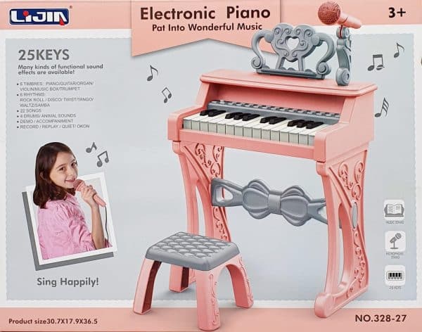 Piano Órgano Infantil Eléctrico 25 Teclas Niño Niña - Imagen 3