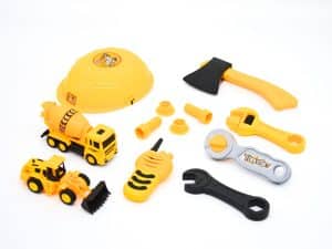 Kit Camion De Construccion + Casco