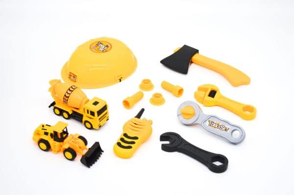 Kit Camion De Construccion + Casco