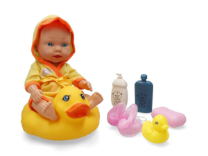Bebote Con Bata De Patito Y Accesorios