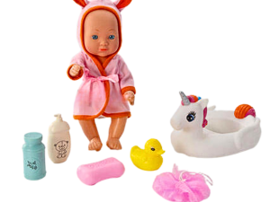 Bebote Con Bata De Unicornio Y Accesorios