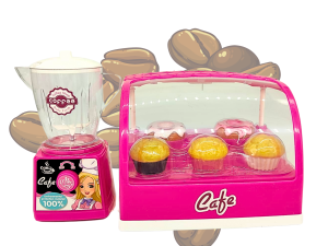 Cafe Shop Infantil Con Licuadora Y Accesorios