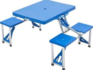 Set Camping Plegable,4 Sillas Y Mesa