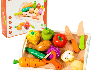 Set Para Cortar Frutas De Madera