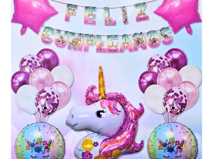 Kit De Globos Para Decoración, Tema Unicornio