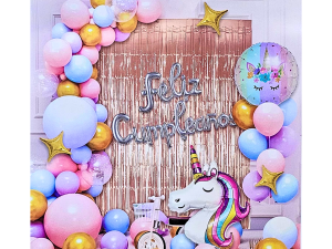 Kit De Decoración Para Cumpleaños Unicornio