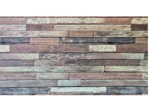 Placa Para Revestimiento Adhesiva Estampado Madera x10 unidades