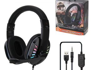 Auricular Gamer Con Luz Rgb