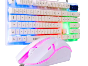 Set Teclado + Mouse Blanco Rgb