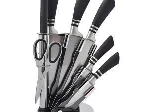Set De Cuchillos Con Soporte Giratorio 360°