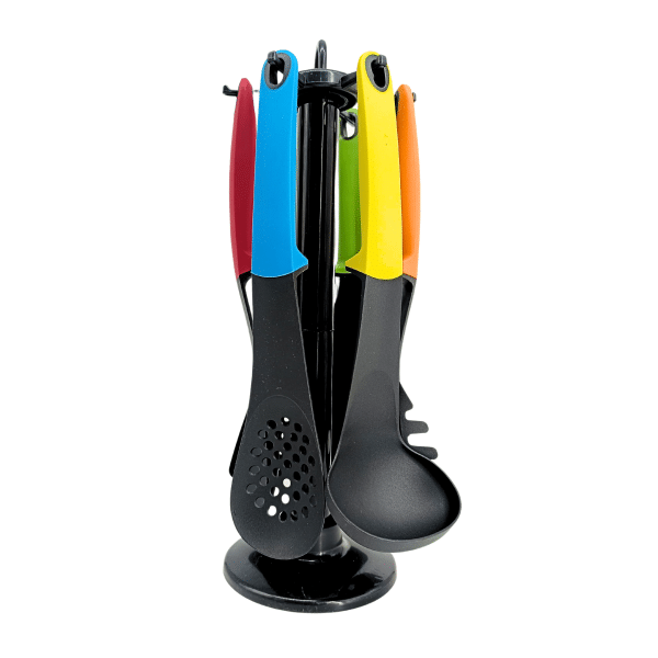Set De 6 Utensillos De Cocina Con Soporte