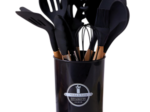 Set De Menage, 11 Utensillos De Cocina Con Soporte