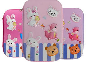 Cartuchera Tapa Dura Con Relieve Estampad Animales