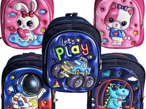 Mochila Estampada Con Relieve Pre-escolar
