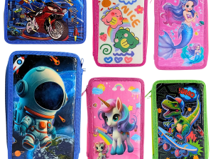 Cartucheras Estampadas 3 Pisos Con Utiles Escolares