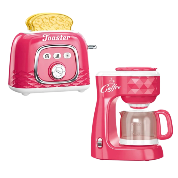 Set De Tostadora Y Cafetera Vintage Infantil