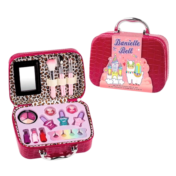 Valija De Maquillaje Infantil Con Pinceles Y Espejo