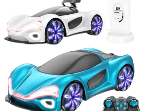 Auto Rc Eléctrico Led Futurista Con Efecto Humo