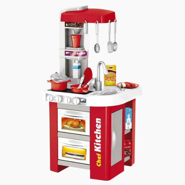 Cocina Infantil Chef Kitchen Con Accesorios Y Luces