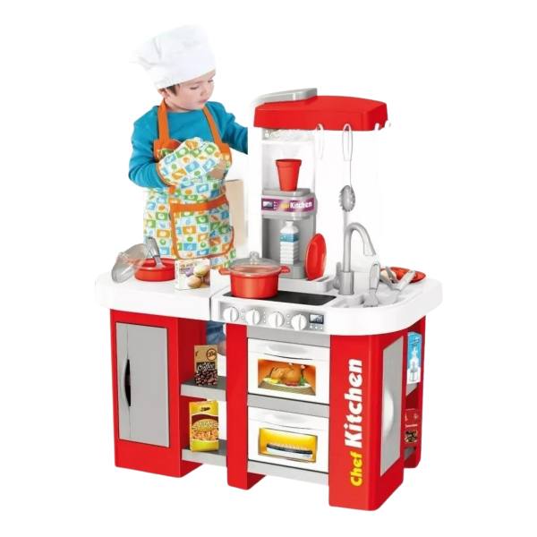 Cocina De Juguete Grande Con Accesorios Y Horno
