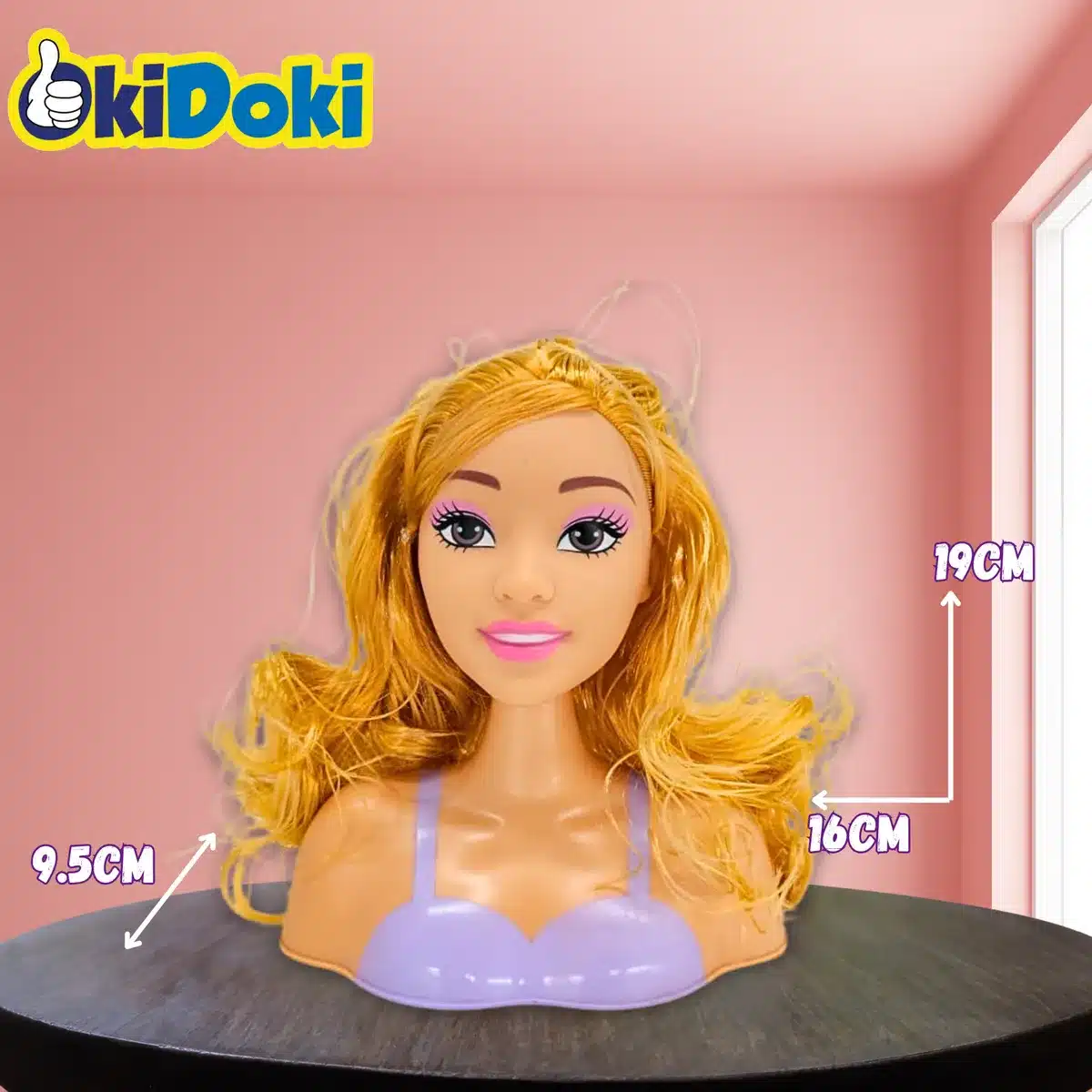 Cabeza De Muñeca Para Peinar Con Secador/planchita - Imagen 3