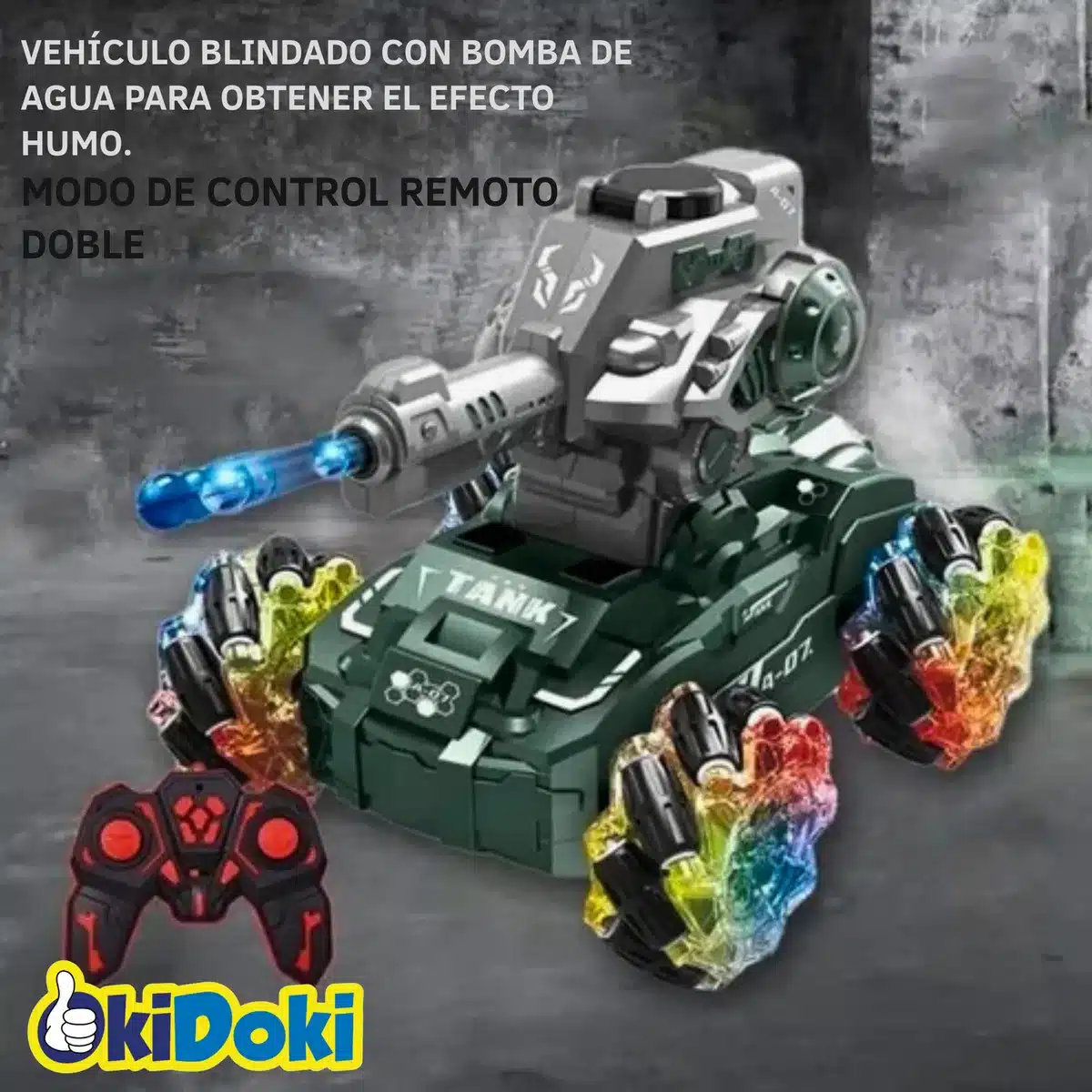 Tanque De Guerra, Lanzador De Orbeez,con Efecto Humo - Imagen 4