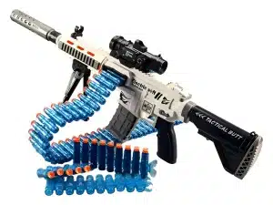 Rifle Lanzador Eléctrico M416 C/cadena De Munición