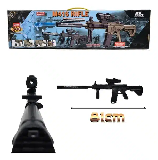 Rifle Con Silenciador De Orbeez M416 - Imagen 4