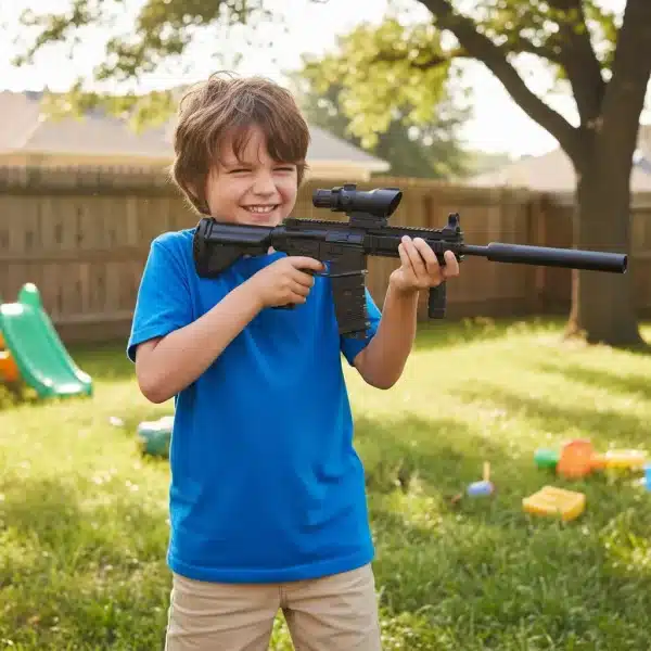 Rifle Con Silenciador De Orbeez M416 - Imagen 5