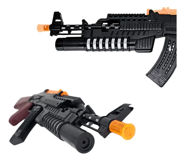Ametralladora Con Luz Y Sonido Ak-777+ - Imagen 2