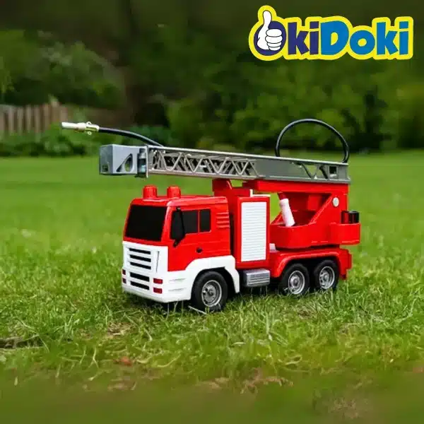 Camión De Bomberos Rc Con Luz Y Función Agua Real - Imagen 4
