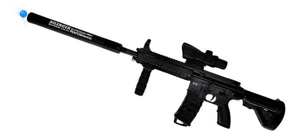 Rifle Con Silenciador De Orbeez M416