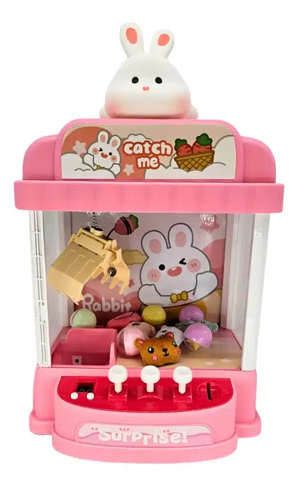 Mini Maquina Atrapa Peluches Con Luz Y Sonidos