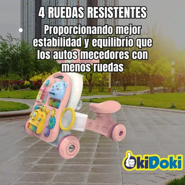 Caminador/ Andador 4 En 1 Infantil: Triciclo Y Mesa, - Imagen 3