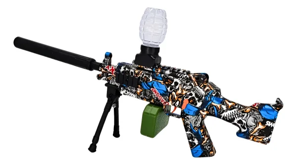Rifle Lanzador De Orbeez M249 Con Bípode
