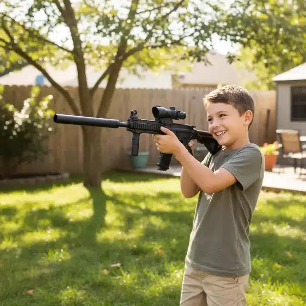Rifle Con Silenciador De Orbeez M416 - Imagen 7
