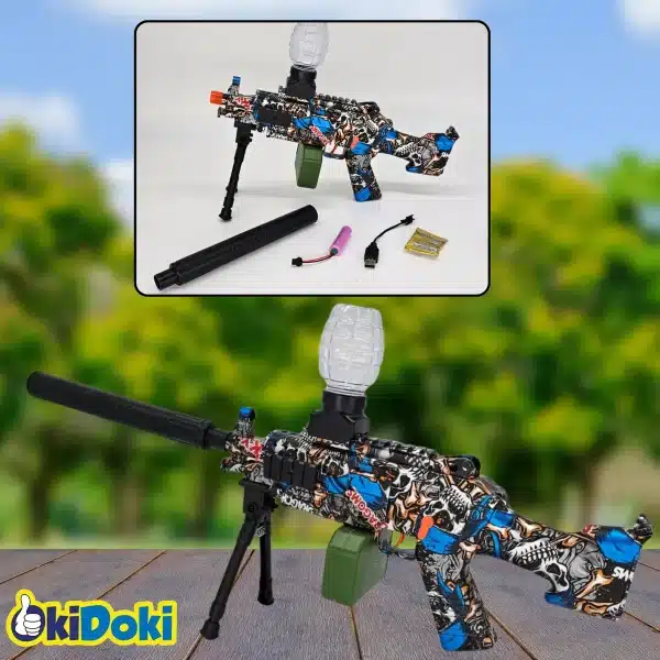 Rifle Lanzador De Orbeez M249 Con Bípode - Imagen 3