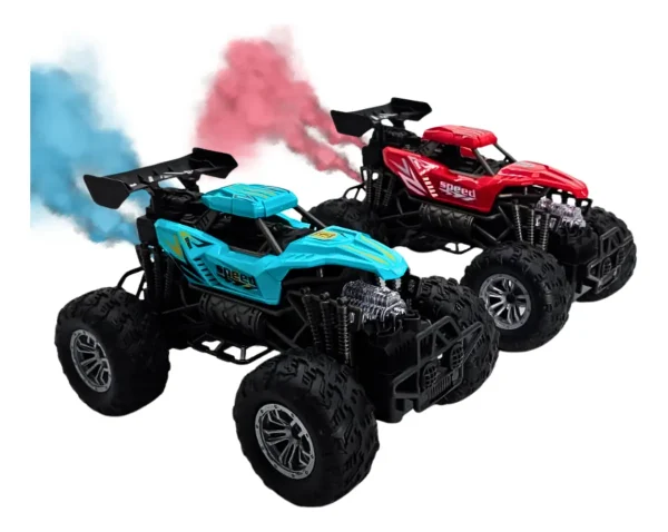 Auto 4x4 Rc Con Luces Y Vapor/ Todo Terreno,