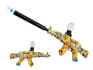 Arma De Orbeez Diseño Grafiti Ak47 Con Silenciador