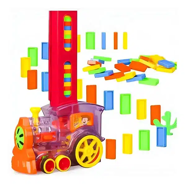 Mini Tren De Dominó Didáctico Con Música Y Luces