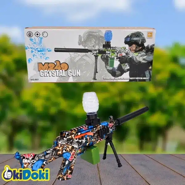 Rifle Lanzador De Orbeez M249 Con Bípode - Imagen 5
