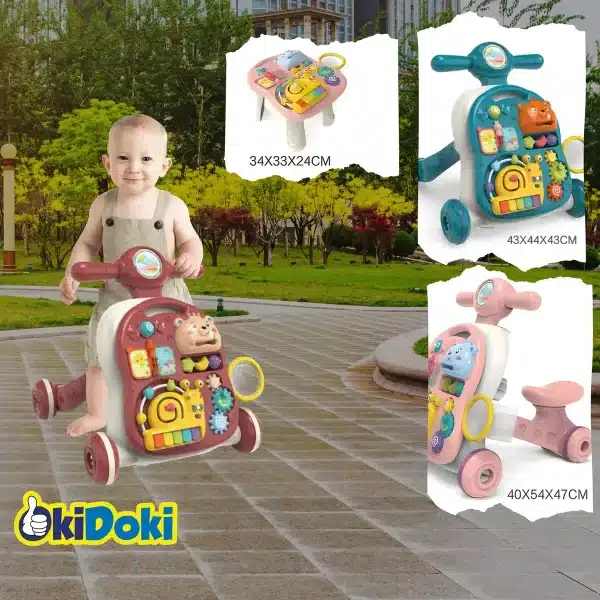 Caminador/ Andador 4 En 1 Infantil: Triciclo Y Mesa, - Imagen 4