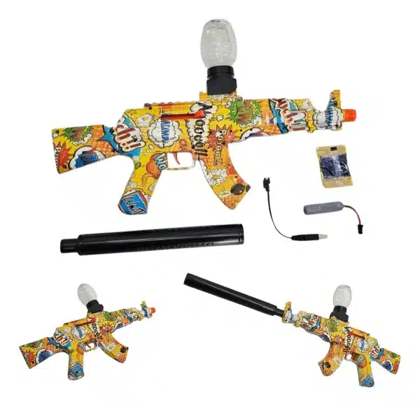 Arma De Orbeez Diseño Grafiti Ak47 Con Silenciador - Imagen 2
